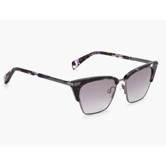 rag & bone 53mm Cat Eye Sunglasses Violet Havana - Picture 1 of 7